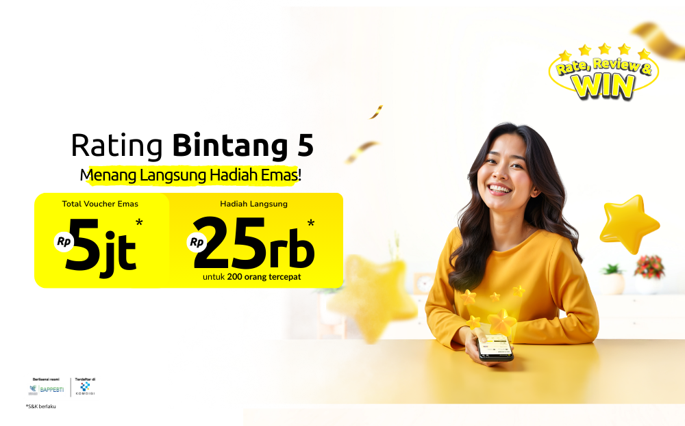 Share your best experience with Treasury and get a total prize of Rp5,000,000! 🤩💸