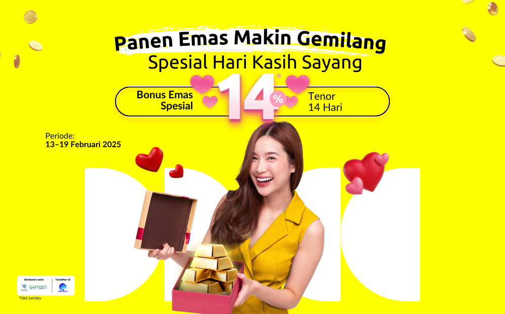 Valentine's Day is more memorable because of the 14% p.a Gold Bonus in the month of love 🥰