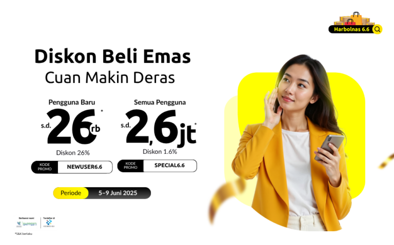 Saving More Profit Profit Use Discount Gold s.d Rp2,600,000 Special 6.6! 🥳