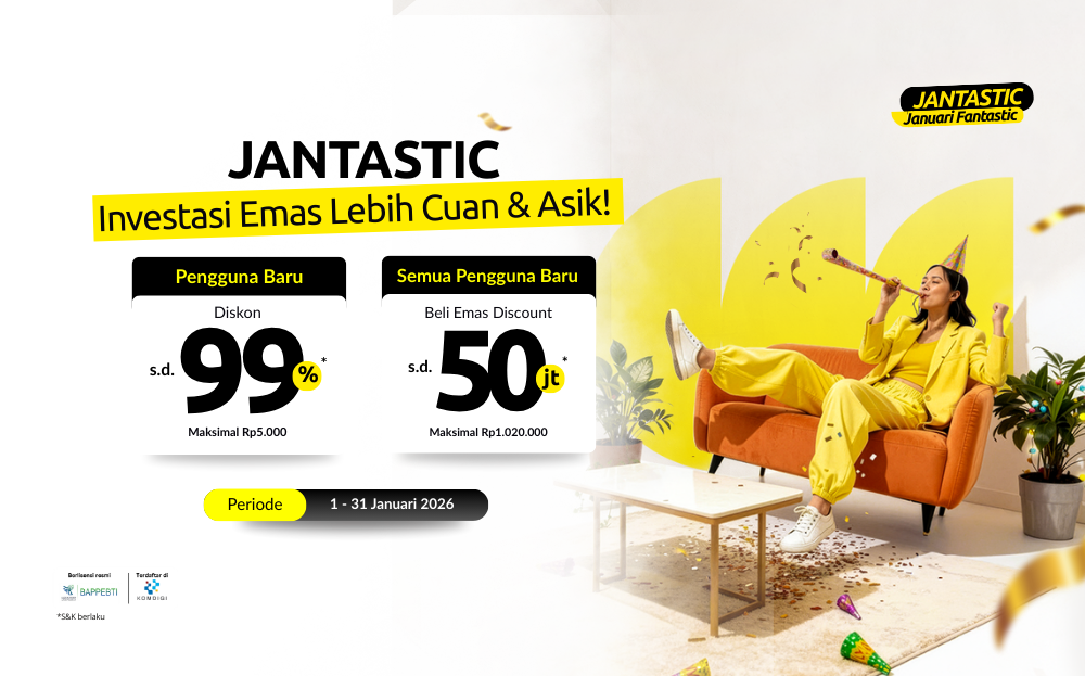 Nabung Awal Tahun 2026 Makin Untung Lewat Diskon Emas s.d Rp1.020.000! 💰✨
