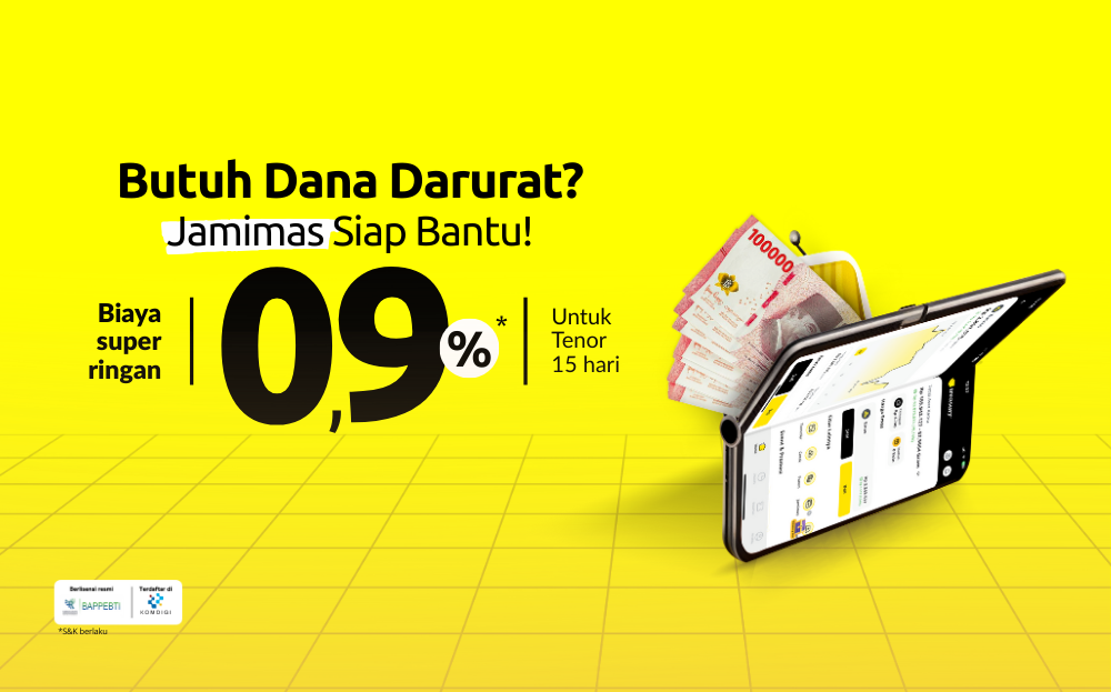 Ada yang Darurat Ingat Jamimas! 💡 Biaya Rendah Cepat Cairnya! 💸