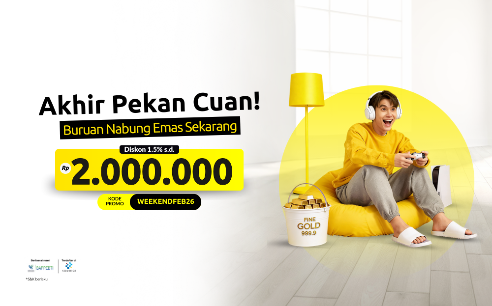 Weekend Makin Seru Kalau Berhasil Serbu Diskon Emas s.d Rp2.000.000! 😎💸