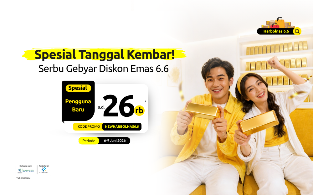 Beli Emas Harbolnas 6.6 2026